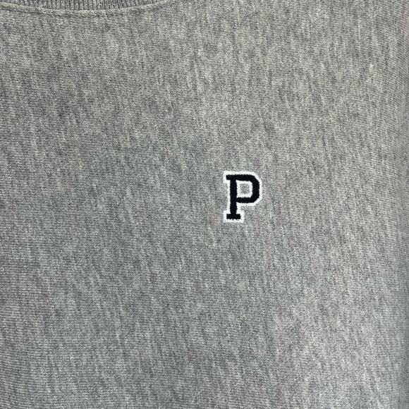 PINK Victoria’s Secret Gray Cropped Sweatshirt Small Drawstring Hem Logo - Picture 8 of 8